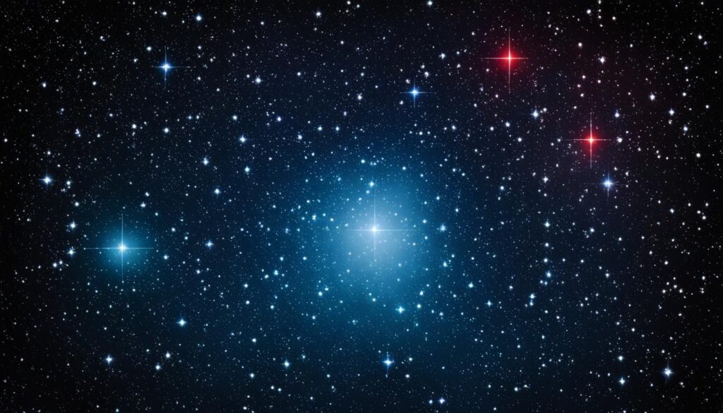 Stellar Giants Rigel and Betelgeuse in Orion constellation